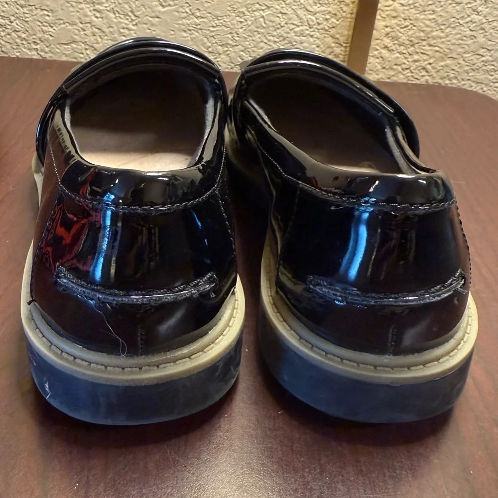 Clarks Black Patent Leather Flats